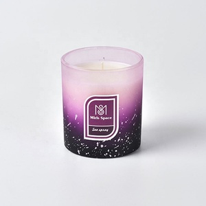 Frasco de cristal de Color degradado de fragancia de alta calidad, regalo de puerta de vela de boda para Vela, cera de soja para regalo - Product Image 5