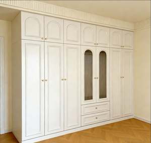 Armario Vestidor Blanco Personalizado BALOM con Puerta de Rejilla, Muebles de Dormitorio, Armario Moderno, Armario de Almacenamiento, Armario de Madera - Product Image 4