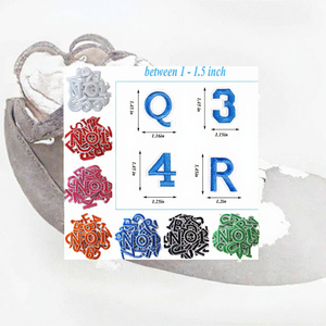 Parches de Letras de PVC Termoadhesivos Personalizados al por Mayor, de Fieltro No Tejido, Chenilla, Alfabeto de la A a la Z, Bordados de Números del 0 al 9 para Ropa, Bolsos y Sombreros - Product Image 3