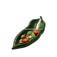 Assiette créative en céramique peinte à la main, style américain, en forme de piment rouge simulé, pour sauce, transfrontalière