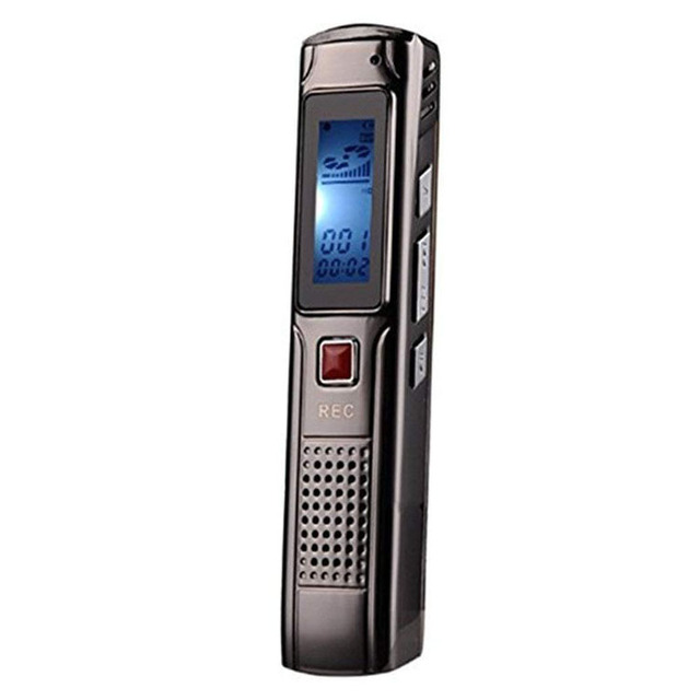 Mini Voice Recorder With USB Digital MP3 Player 8GB 192kbps Long Recording Time MP3/WAV Built-in Microphone