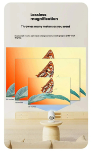 Mini projecteur vidéo intelligent 1080P WiFi LCD LED avec Android 13 et mise au point manuelle pour maison connectée - Product Image 3