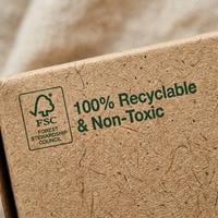 Boîte de literie bio, emballage textile écologique, boîte en kraft durable pour la literie, emballage biodégradable pour la maison, carton d'expédition