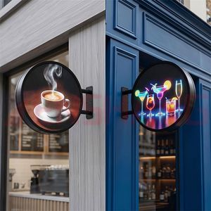 Insegna LED Pubblicitaria Rotonda, Produzione Diretta, Personalizzabile in Dimensioni, Colore e Supporto - Product Image 5