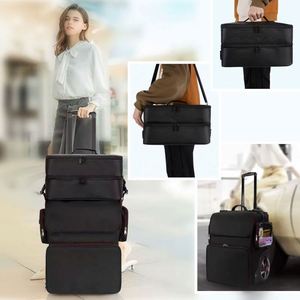 Échantillon gratuit : Valise de coiffure et de maquillage Relavel avec isolation et pochette cosmétique amovible, sac de voyage pour maquilleur - Product Image 6