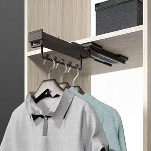 Accessoires de meubles Heavy Duty Extensible Fermeture douce Tige de placard Pull Out extension <span class=keywords><strong>Porte</strong></span>-cintre - Product Image 3