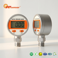 Manomètre numérique Nanjing Wotian, précision 1%, 7 unités commutables (PSI, Bar, KPa, MPa), rétroéclairage, boîtier 304, portable, G1/4, personnalisable