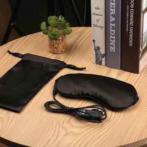 Vente chaude Oem Satin Chauffage Massage Masque Pour Les Yeux Sangle Élastique Accueil Voyage Sommeil Masque Tricot Technique - Product Image 5