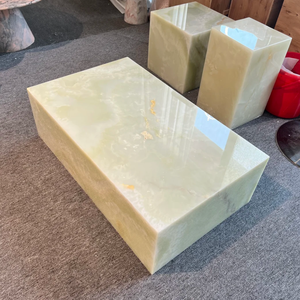 <span class=keywords><strong>Tavolo</strong></span> da pranzo moderno rotondo in marmo con Base geometrica in metallo - Product Image 5