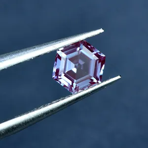 Special hexagon cut Gemstones Color change 6x6mm Russia Lab grown Czochralski Alexandrite stone