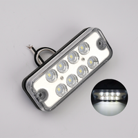 Feu de position latéral 8 LED, matériau ABS, 12-24V, étanche, couleur au choix