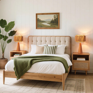 Designer <b>Table</b> <b>Lamp</b> Hemp Rope Hand Woven E27 Led Light Source Living Room <b>Study</b> Bedroom Bedside Ambient Lighting Fixture - Product Image 4