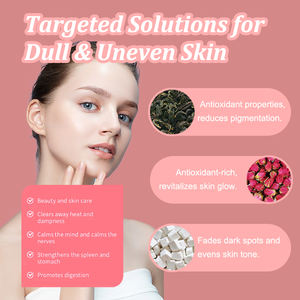 Tè Biologico alle Erbe per Schiarire la Pelle e Illuminarla, L-Glutatione + Vitamina C per Ridurre le Macchie Scure, Bevanda Detox per la Bellezza Naturale - Product Image 3