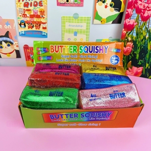 Glitter Butter Stick <b>Squishy</b> Fidget <b>Toy</b> Stress Relief Squeeze <b>Toy</b> - Product Image 4