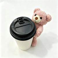 Mini ours en peluche pour tasse, mignon, super doux, taille personnalisable, jouet en peluche, ornement de sac Kawaii, vente en gros en vrac