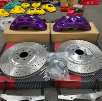 Kit d'étriers de frein Akebono 9N 6Pot avec disques de frein haute performance et plaquettes de frein adaptés à Audi Q7 Q8 SQ8