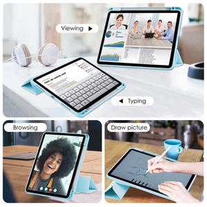 Funda para <span class=keywords><strong>iPad</strong></span> Air 13 Pulgadas M4/M3/M2 2026/2025/2024 con Soporte para Lápiz, Funda con Soporte para <span class=keywords><strong>iPad</strong></span> <span class=keywords><strong>Pro</strong></span> <span class=keywords><strong>12.9</strong></span> Pulgadas 2022/2021/2020/2018 - Product Image 6