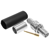 Reverse Polarity SMA Female Jack for LMR240 H155 RG59 RG8X RF Coaxial Cable Connector 0-6GHz