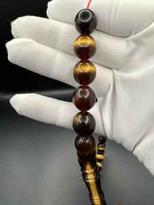 Cuentas de cuerno de búfalo talladas a mano, Tasbih, artesanía natural, cuentas de oración hechas a mano para meditación espiritual y reflexión diaria - Product Image 6