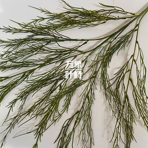 Hierba artificial de barba de dragón, ramo de ramas verdes de PP de 30 cm a 190 cm para decoración de bodas y hoteles - Product Image 4