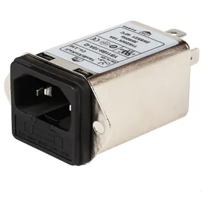 IEC inlet YB11B9 High Effciency EMC Absorb AC Socket Fuse Holder Power Filter for EN Cameras