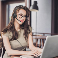 Headset Komputer Logitech H340 USB Original dengan Mikrofon Peredam Kebisingan dan Bantalan Kepala Empuk