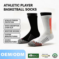 Chaussettes de sport athlétiques d'hiver à prix réduit, protection du tendon d'Achille, antidérapantes, absorption des chocs, évacuation de l'humidité