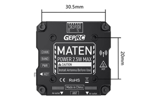 GEPRC MATEN 5,8G 2,5 W VTX PRO para RC Fpv Accesorios Transmisión de video - Product Image 5