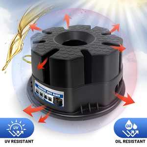 AMBITION Trailer Jack Block RV Blocs de mise à niveau pour remorques de voyage Roues et tout cric 20,000 Lbs Compatibilité universelle - Product Image 3