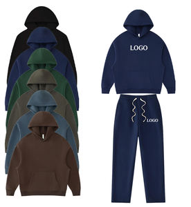 <span class=keywords><strong>Oem</strong></span> 남자의 하이 퀄리티 350gsm 까마귀 세트 사용자 정의 로고 퍼프 프린트 특대 느슨한 양털 풀오버 끈없는 미국 스타일 까마귀 - Product Image 1