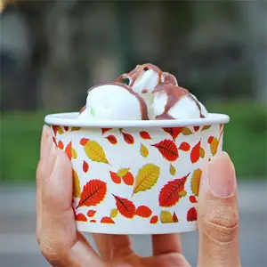 Çevre dostu ürünler 2024 dondurma küvet tatlı kağıt bardaklar dondurma için dondurma konteyneri