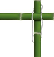 Piquets de soutien de jardin avec clips Irrigation goutte à goutte en acier galvanisé de 7/16 pouces résistant à la rouille pour plantes grimpantes
