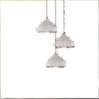 Lustre en résine moderne, luxueux, pour bar à domicile, salon, hôtel, chambre à coucher, lampe suspendue, blanc chaud, à intensité variable, 2 ans