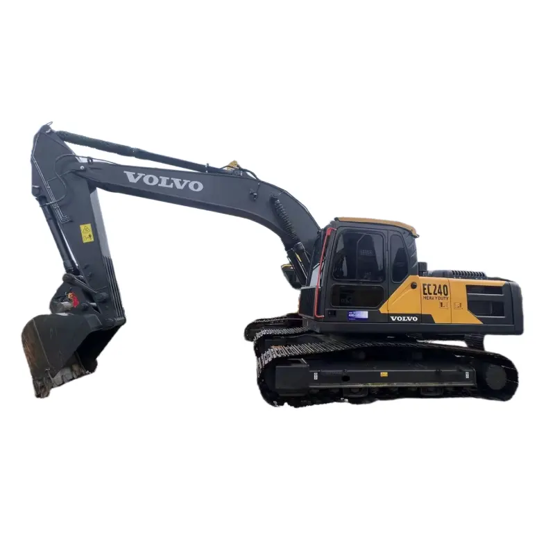 Buona condizione di seconda mano escavatore Volvo EC240 usato grande scala buon valore scavatore giapponese importato di seconda mano grande scavatrice