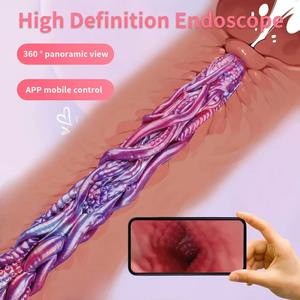 Dildo per Endoscopia con Telecamera Video, Supporta Connessione App Mobile per Spionaggio e Fotografia, Silicone Liquido 1080P HD - Product Image 4
