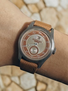 Montre mécanique automatique rétro de 38 mm avec boîtier en acier inoxydable, bracelet en cuir, étanche, unisexe - Product Image 6