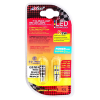 Ampoules LED ZCQR DECO M0608 T10 6SMD 5630 avec résistance, économie d'énergie, alimentation en plastique pour véhicules, compatibles Canbus, pour éclairage intérieur de voiture
