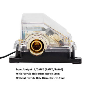 Hiển thị kỹ thuật số âm thanh Xe Hơi Cầu Chì Chủ 150A phân phối điện khối 0 2 4 đo anl Inline cầu chì cho xe hơi Stereo khuếch đại - Product Image 3