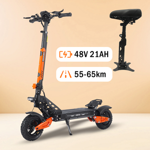 สกู๊ตเตอร์ไฟฟ้าพับได้ ระยะทางไกล 65 กม. แบตเตอรี่ 48v 20.8Ah โครงอลูมิเนียมแข็งแรง ระบบกันสะเทือนเต็มรูปแบบ จัดส่งจากคลังสินค้ายุโรป - Product Image 2