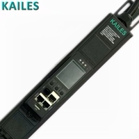 KAILES (KLS) Série K44I Utilisation industrielle Monophasé 32A 200-240VAC PDU surveillé 12C13+2C19 Prise + commutation à chaud Surveillance IP