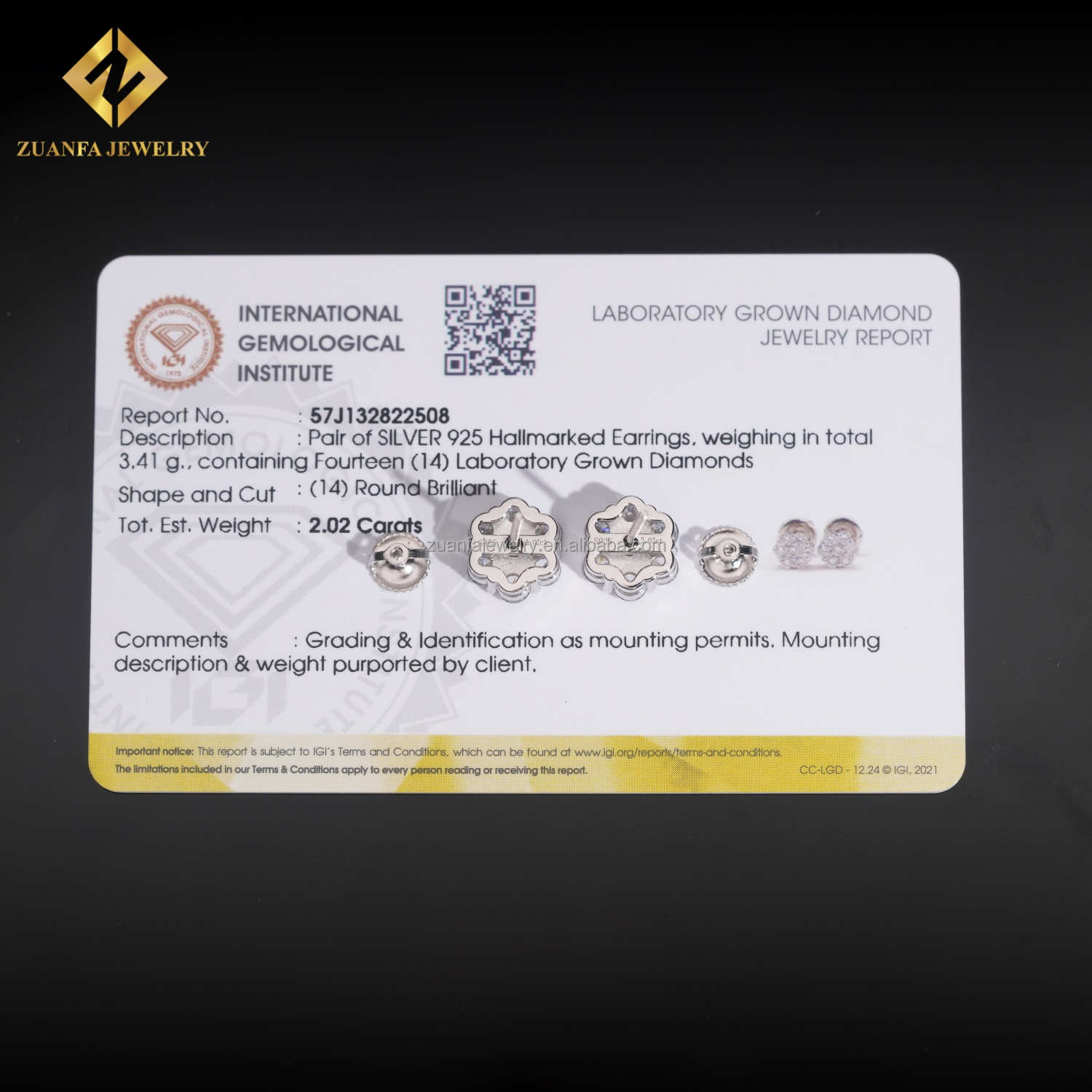 Silver IGI certificate