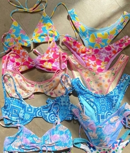 <span class=keywords><strong>Bikini</strong></span> personalizable de cintura alta con estampado de sublimación para mujeres de talla grande por diseñador, ideal para trajes de baño - Product Image 3