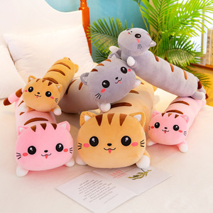 Peluche Gatto Felice in Morbido Cotone Imbottito, Cuscino per Dormire per Bambine, Vendita all'Ingrosso del Produttore - Product Image 1