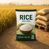 Sac tissé en PP vierge à 100 %, imprimé par gravure, thermoscellable, résistant à l'humidité, pour emballage de riz de qualité alimentaire, en gros, 5 kg, 10 kg, 20 kg, 25 kg, 50 kg