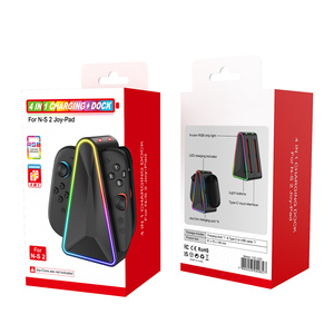 Stazione di Ricarica Magnetica Rapida 4-in-1 NS2 RGB con Supporto per 2 Controller Joycon per <span class=keywords><strong>Nintendo</strong></span> Switch2 Gamepad - Product Image 5