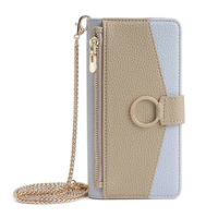 Étui portefeuille à rabat en cuir Lichicase grande capacité pour Oppo A6 A6X A6S A6 Pro – Housse de protection
