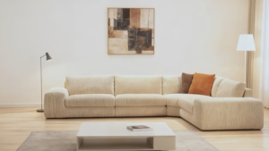 High Quality Orange Brown Modern Minimalist L-Shaped <b>Sofa</b> Set for Villa Living Room Cushion Soft Household - Product Image 3