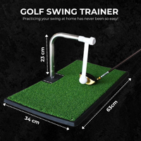 Simulateur d'entraînement de golf portable à rotation 360° de haute qualité pour l'intérieur
