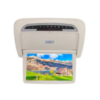 Monitor Motorizado Abatible de 12.1 Pulgadas con Reproductor de CD para Camión/Autobús, Montaje en Techo, Radio FM, Compatible con USB/SD