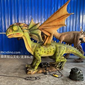 DRAGÓN VERDE ANIMATRÓNICO DE LA HISTORIA - Product Image 1